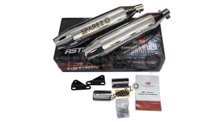 Royal Enfield Super Meteor 650 Red Rooster Astral Exhaust Silencer Polished